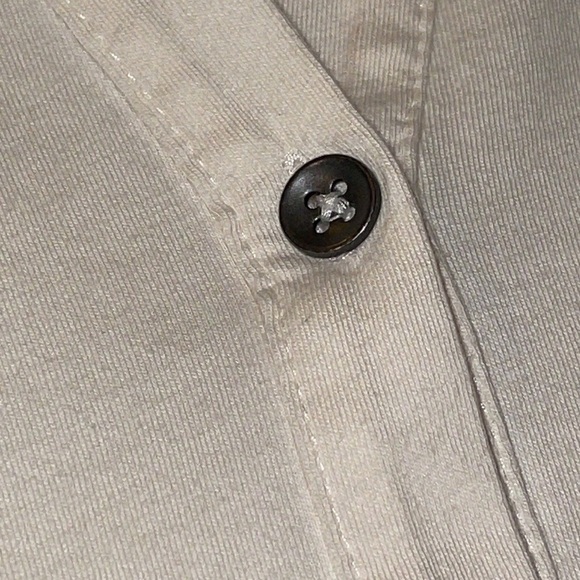 J. Jill Cream long sleeve button down cotton blouse Sz. XS - Picture 9 of 16